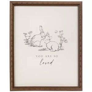 You Are So Loved Bunnies Wood Wall Decor